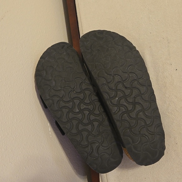 Birkenstock Black Double Strap Sandals Sz 38 L7 M5 - Picture 6 of 6